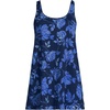 Lands’ End Women’s Mini Swim Dress(Navy Graphic Floral)