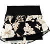 Lands’ End Women’s Mini Swim Skort(Black/Egret Lilies)