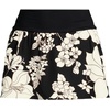 Lands’ End Women’s Mini Swim Skort(Black/Egret Lilies)