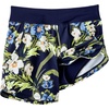 Lands’ End Women’s Sunshade UPF 50 5″ Board Shorts(Deep Sea/Blue Floral Tropic)