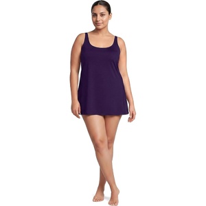 Lands’ End Women’s Mini Swim Dress(Blackberry)