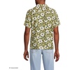 Lands’ End Men’s Short Sleeve Camp Collar Hawaiian Shirt(Simply Yellow Floral Blossom)