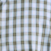 Lands’ End Men’s Wrinkle Resistant Dress Shirt | Stretch Twill, Buttondown Collar, Moisture-Wicking, Business Casual, Travel, Big and Tall Sizes(Olive Drab/Blue Plaid)