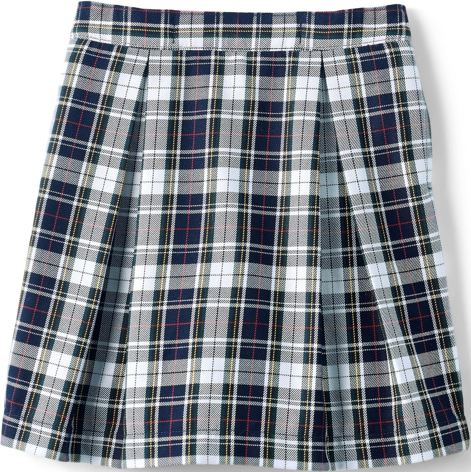 image:imageSchool Uniform Girls Plaid Skort Top of KneeClassic Navy Multi Plaid