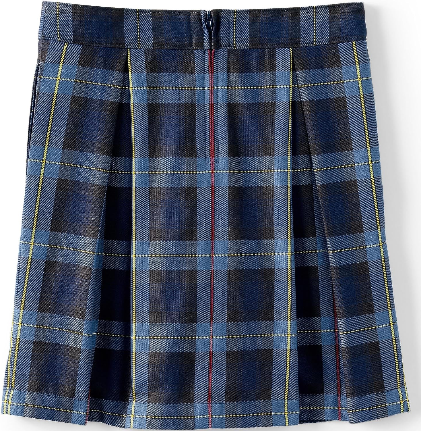image:imageSchool Uniform Girls Plaid Skort Top of KneeFrench Blue Plaid