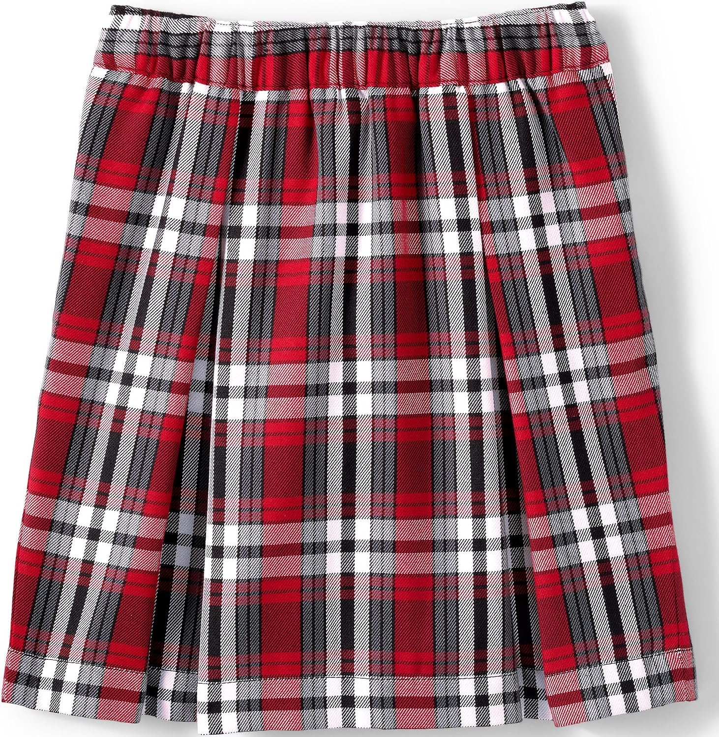 image:imageSchool Uniform Girls Plaid Skort Top of KneeRedGraphite Plaid