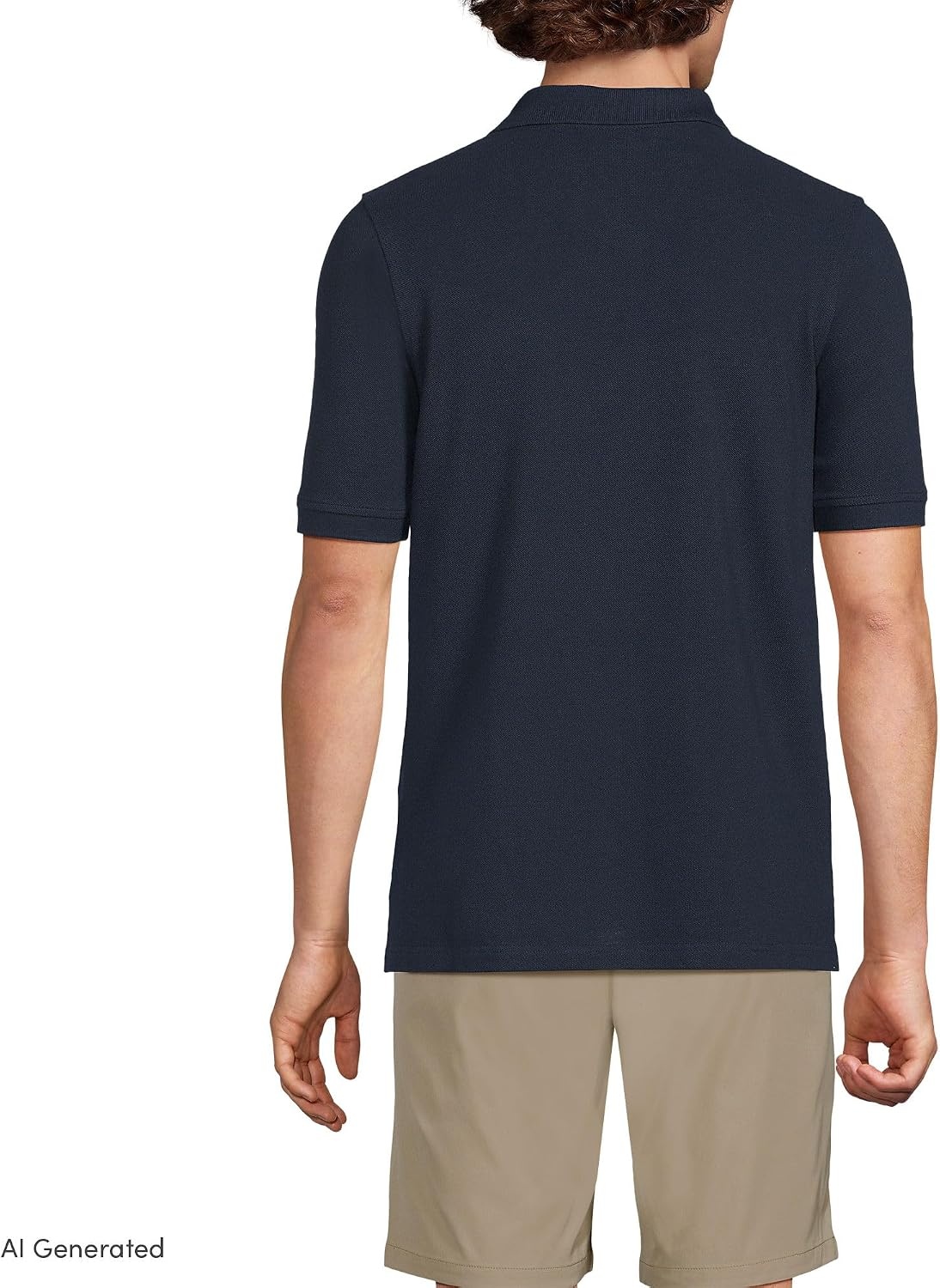 image:imageSchool Uniform Young Mens Short Sleeve Mesh Polo ShirtClassic Navy