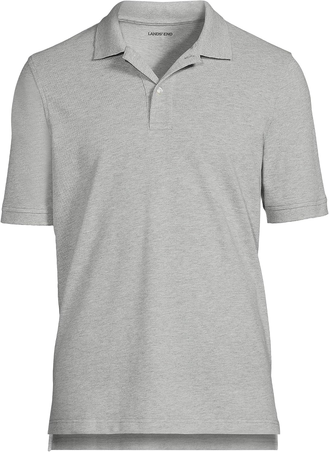 image:imageSchool Uniform Young Mens Short Sleeve Mesh Polo ShirtGray Heather
