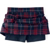 School Uniform Girls Plaid Skort Top of Knee(Classic Navy Large Plaid)