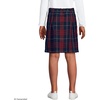 School Uniform Girls Plaid Skort Top of Knee(Classic Navy Large Plaid)