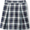 School Uniform Girls Plaid Skort Top of Knee(Classic Navy Multi Plaid)