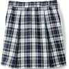 School Uniform Girls Plaid Skort Top of Knee(Classic Navy Multi Plaid)