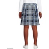 School Uniform Girls Plaid Skort Top of Knee(Clear Blue Plaid)