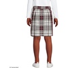 School Uniform Girls Plaid Skort Top of Knee(Garnet/Khaki Plaid)