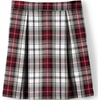 School Uniform Girls Plaid Skort Top of Knee(Garnet/Khaki Plaid)
