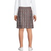 School Uniform Girls Plaid Skort Top of Knee(Gray Heather/Maroon Plaid)