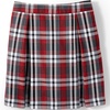 School Uniform Girls Plaid Skort Top of Knee(Red/Graphite Plaid)