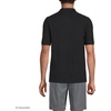 School Uniform Young Men’s Short Sleeve Mesh Polo Shirt(Black)