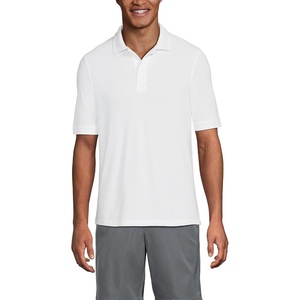 School Uniform Young Men’s Short Sleeve Mesh Polo Shirt(White)