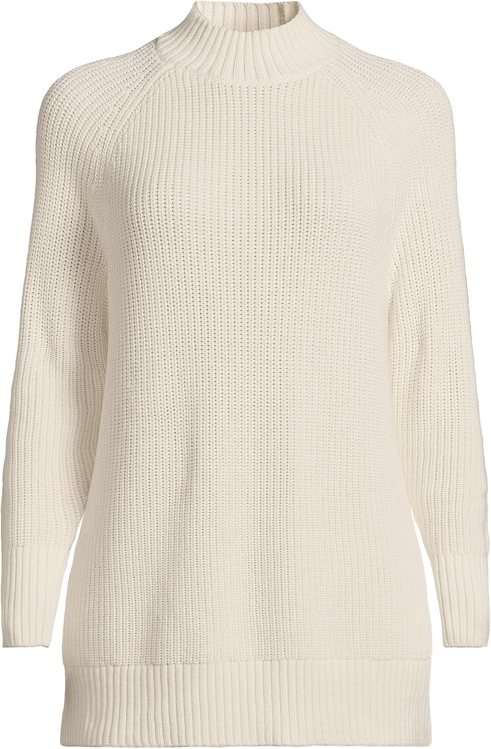 image:imageWomens Drifter Shaker Easy Fit Mock Neck SweaterFresh Ivory