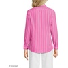 Lands’ End Women’s Pinwale Cord Long Sleeve Shirt(Apple Blossom/White Stripe)