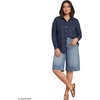 Lands’ End Women’s Pinwale Cord Long Sleeve Shirt(Deep Sea Multi Floral Vine)