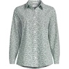Lands’ End Women’s Pinwale Cord Long Sleeve Shirt(Fresh Clover Pressed Flower)