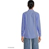 Lands’ End Women’s Pinwale Cord Long Sleeve Shirt(Sapphire Gem Thin Stripes)