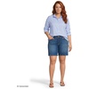Lands’ End Women’s Pinwale Cord Long Sleeve Shirt(Soft Sky Blue Stripe)