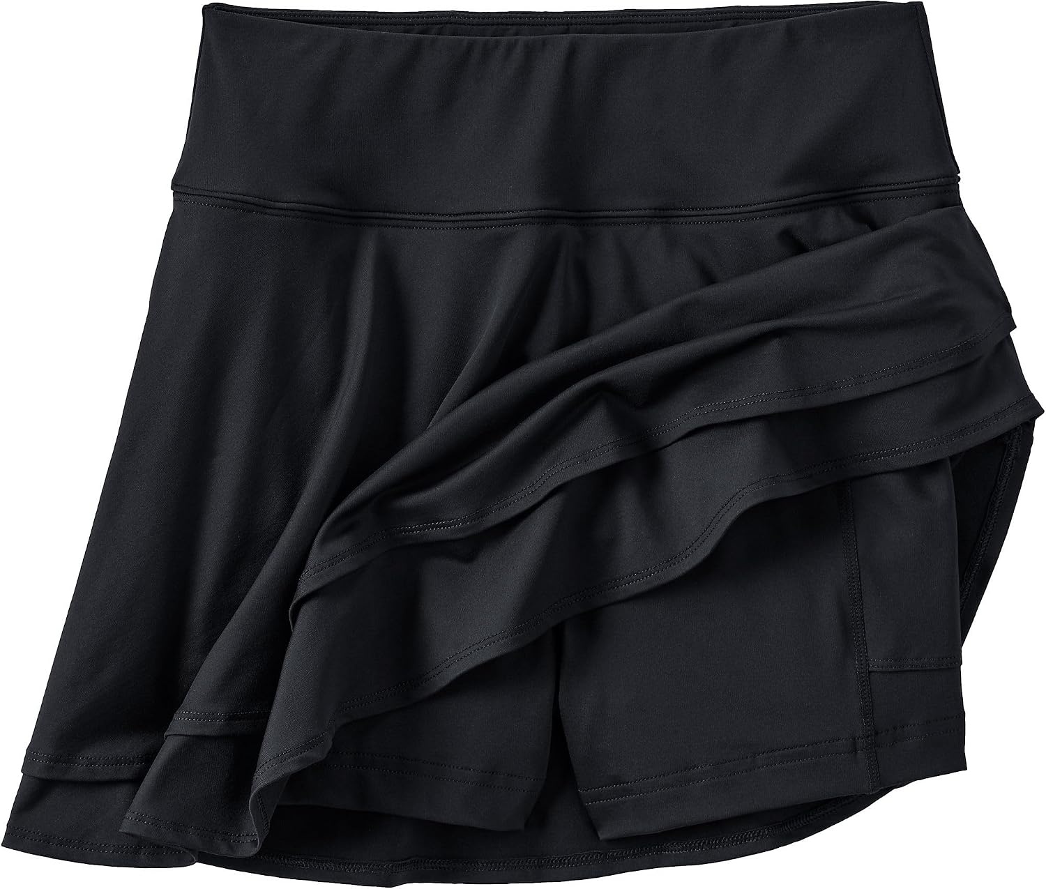 image:imageLands End Womens Tulip Hem Swim SkortBlack