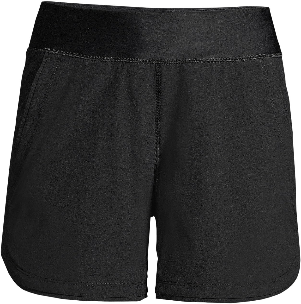 image:imageWomens Curvy Fit 5 Quick Dry Board Shorts Swim Shorts with PantyBlack