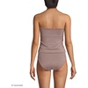 Women’s Bandeau Tankini Swimsuit Top(Bronze Sand Shine)
