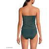 Women’s Bandeau Tankini Swimsuit Top(Deep Balsam Shine)