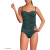 Women’s Bandeau Tankini Swimsuit Top(Deep Balsam Shine)