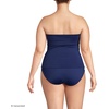 Women’s Bandeau Tankini Swimsuit Top(Deep Sea Navy)