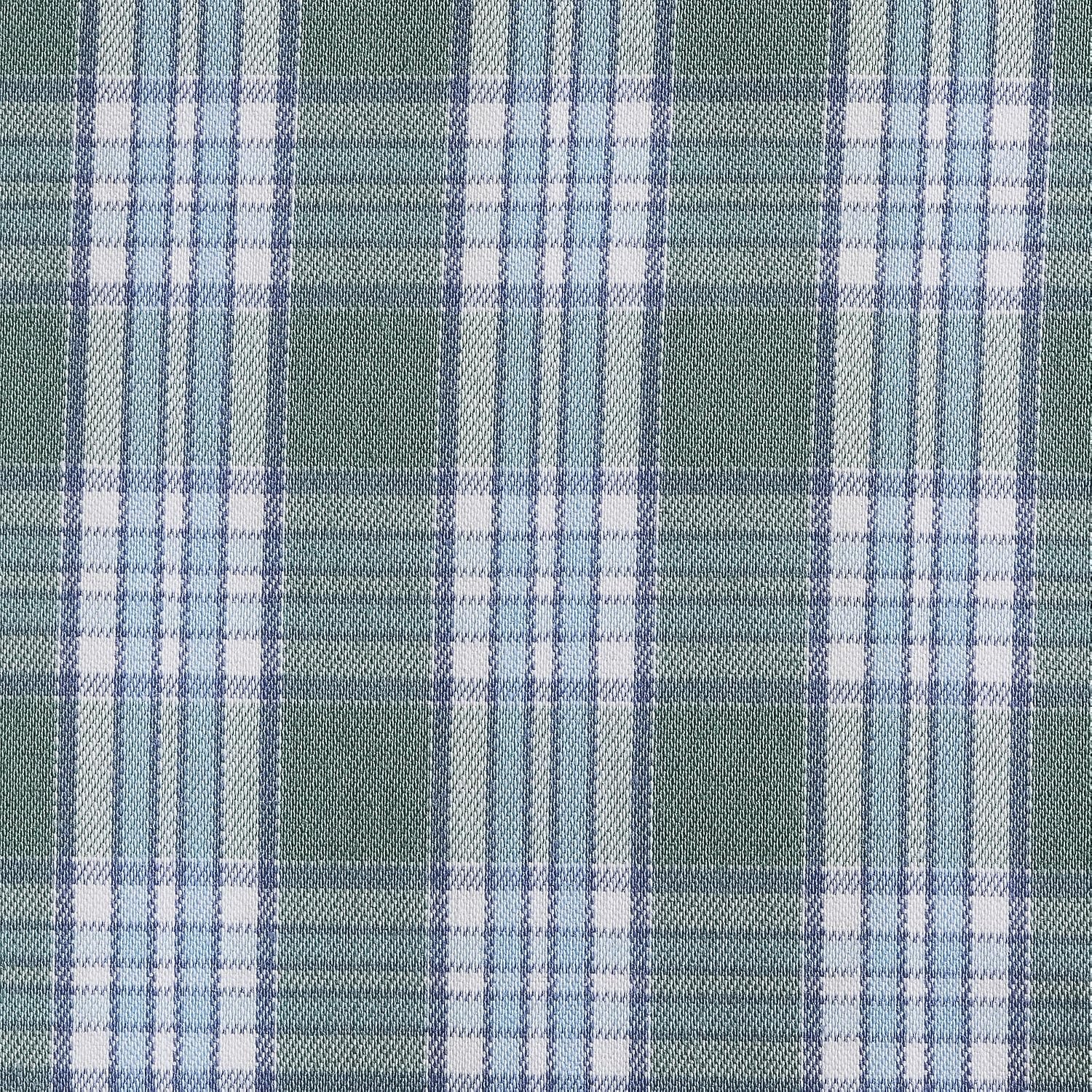 image:imageLands End Mens Wrinkle Resistant Dress ShirtEucalyptusWhite Plaid