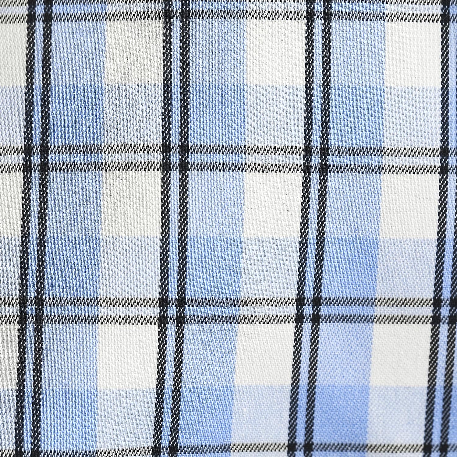 image:imageLands End Mens Wrinkle Resistant Dress ShirtRadiant NavyClear Blue Plaid