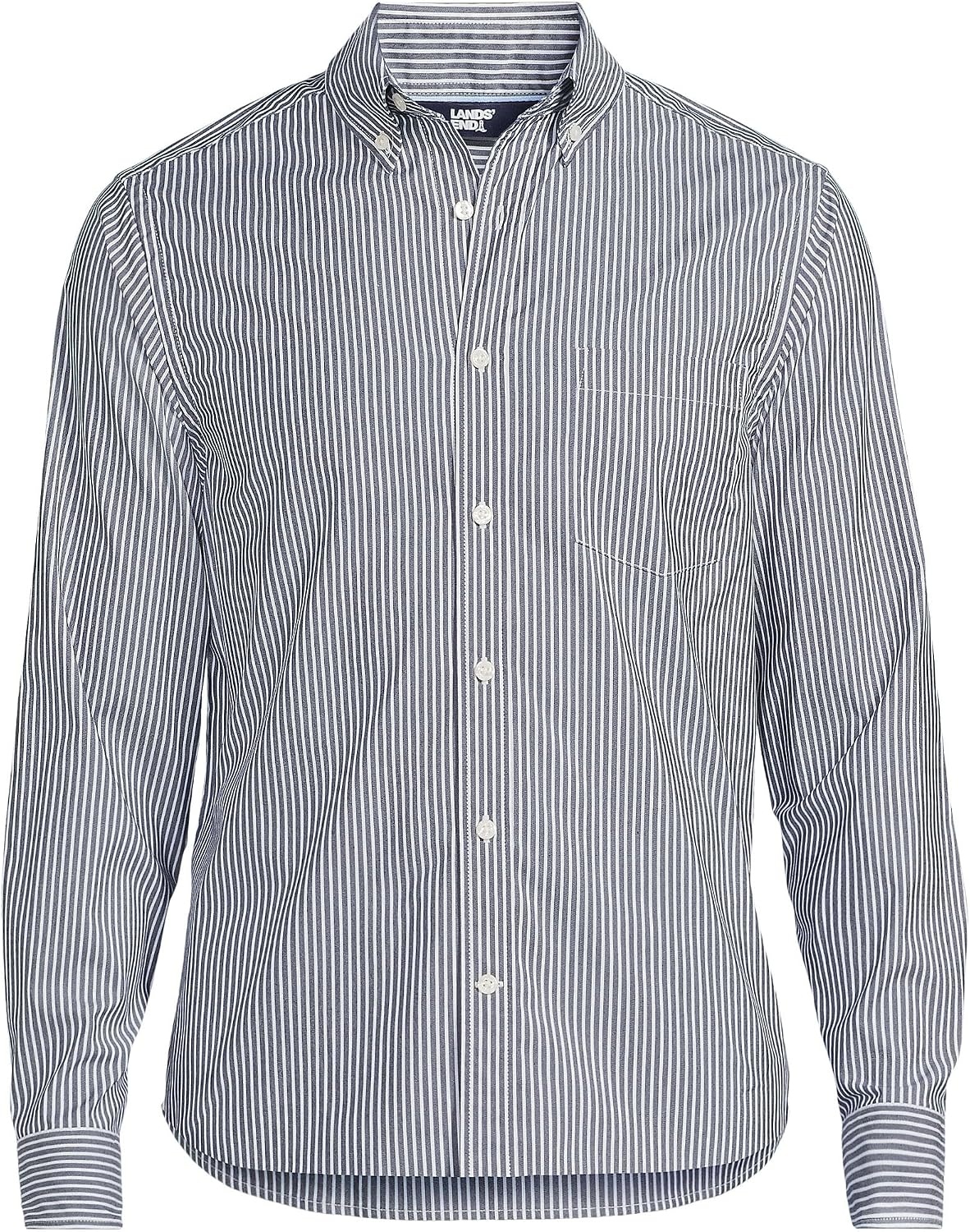 image:imageMens Traditional Fit Long Sleeve Travel Kit ShirtRadiant Navy Stripe