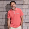 Lands’ End Men’s Short Sleeve Tipped Welt Pocket American-Grown Supima Cotton Polo(Nautical Red)