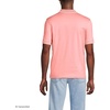 Lands’ End Men’s Short Sleeve Tipped Welt Pocket American-Grown Supima Cotton Polo(Sunset Coral Pink)