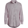 Lands’ End Men’s Traditional Fit Solid No Iron American-Grown Supima Pinpoint Buttondown Collar Dress Shirt(Rich Burgundy/White Puppytooth)