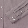 Lands’ End Men’s Traditional Fit Solid No Iron American-Grown Supima Pinpoint Buttondown Collar Dress Shirt(Rich Burgundy/White Puppytooth)