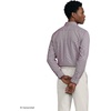 Lands’ End Men’s Traditional Fit Solid No Iron American-Grown Supima Pinpoint Buttondown Collar Dress Shirt(Rich Burgundy/White Puppytooth)