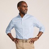 Men’s Traditional Fit Long Sleeve Travel Kit Shirt(Clearlake Blue Plaid)