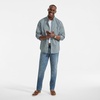 Men’s Traditional Fit Long Sleeve Travel Kit Shirt(Eucalyptus/White Plaid)