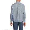 Men’s Traditional Fit Long Sleeve Travel Kit Shirt(Radiant Navy/Blue Floral)