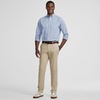Men’s Traditional Fit Long Sleeve Travel Kit Shirt(Radiant Navy/Clear Blue Plaid)