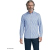 Men’s Traditional Fit Long Sleeve Travel Kit Shirt(Radiant Navy/Clear Blue Plaid)