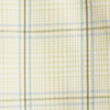 Men’s Traditional Fit Short Sleeve Travel Kit Shirt(Pale Yellow/Blue Plaid)