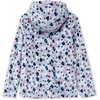 Lands’ End Girls Softest Fleece Jacket(Colorful Cheetah/Blue)